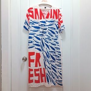 Fresh Sardines Summer Tunic Dress Size XL